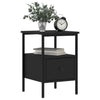 Stella Homewares Bedside Cabinets 2 pcs Black 34x36x50 cm Engineered Wood