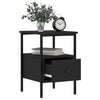 Stella Homewares Bedside Cabinets 2 pcs Black 34x36x50 cm Engineered Wood