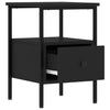 Stella Homewares Bedside Cabinets 2 pcs Black 34x36x50 cm Engineered Wood