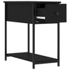 Stella Homewares Bedside Cabinets 2 pcs Black 30x60x60 cm Engineered Wood