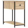 Stella Homewares Bedside Cabinets 2 pcs Sonoma Oak 30x60x60 cm Engineered Wood