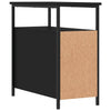 Stella Homewares Bedside Cabinets 2 pcs Black 30x60x60 cm Engineered Wood