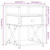Stella Homewares Bedside Cabinet Black 40x42x55 cm Engineered Wood