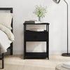 Stella Homewares Bedside Cabinet Black 40x42x55 cm Engineered Wood