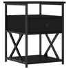 Stella Homewares Bedside Cabinets 2 pcs Black 40x42x55 cm Engineered Wood