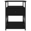 Stella Homewares Bedside Cabinets 2 pcs Black 40x42x55 cm Engineered Wood