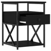 Stella Homewares Bedside Cabinets 2 pcs Black 40x42x55 cm Engineered Wood