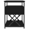 Stella Homewares Bedside Cabinets 2 pcs Black 40x42x55 cm Engineered Wood