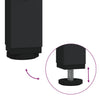 Stella Homewares Bedside Cabinets 2 pcs Black 40x42x55 cm Engineered Wood