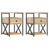 Stella Homewares Bedside Cabinets 2 pcs Sonoma Oak 40x42x55 cm Engineered Wood