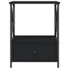 Stella Homewares Bedside Tables 2 pcs Black 50x41x65 cm Engineered Wood