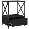 Stella Homewares Bedside Tables 2 pcs Black 50x41x65 cm Engineered Wood