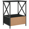 Stella Homewares Bedside Tables 2 pcs Black 50x41x65 cm Engineered Wood