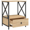 Stella Homewares Bedside Tables 2 pcs Sonoma Oak 50x41x65 cm Engineered Wood
