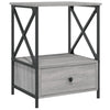 Stella Homewares Bedside Tables 2 pcs Grey Sonoma 50x41x65 cm Engineered Wood