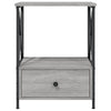 Stella Homewares Bedside Tables 2 pcs Grey Sonoma 50x41x65 cm Engineered Wood