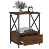 Stella Homewares Bedside Tables 2 pcs Brown Oak 50x41x65 cm Engineered Wood