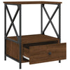 Stella Homewares Bedside Tables 2 pcs Brown Oak 50x41x65 cm Engineered Wood