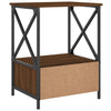 Stella Homewares Bedside Tables 2 pcs Brown Oak 50x41x65 cm Engineered Wood