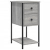 Stella Homewares Bedside Cabinets 2 pcs Grey Sonoma 32x42x70 cm Engineered Wood