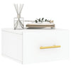 Stella Homewares Wall-mounted Bedside Cabinet White 35x35x20 cm