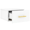 Stella Homewares Wall-mounted Bedside Cabinet White 35x35x20 cm