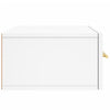 Stella Homewares Wall-mounted Bedside Cabinet White 35x35x20 cm