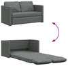 Stella Homewares Floor Sofa Bed 2-in-1 Dark Grey 112x174x55 cm Fabric