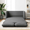 Stella Homewares Floor Sofa Bed 2-in-1 Dark Grey 112x174x55 cm Fabric