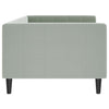 Stella Homewares Day Bed without Mattress Light Grey 90x190 cm Velvet