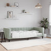 Stella Homewares Day Bed without Mattress Light Grey 90x190 cm Velvet