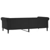 Stella Homewares Day Bed without Mattress Black 90x190 cm Faux Leather