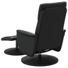 Stella Homewares Massage Recliner Chair with Footstool Black Faux Leather
