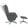 Stella Homewares Massage Recliner Chair with Footstool Dark Grey Fabric