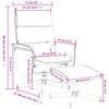 Stella Homewares Massage Recliner Chair with Footstool Dark Grey Fabric