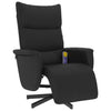 Stella Homewares Massage Recliner Chair with Footrest Black Faux Leather