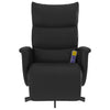 Stella Homewares Massage Recliner Chair with Footrest Black Faux Leather