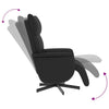 Stella Homewares Massage Recliner Chair with Footrest Black Faux Leather