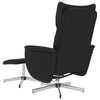 Stella Homewares Massage Recliner Chair with Footstool Black Faux Leather
