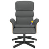 Stella Homewares Massage Recliner Chair with Footstool Dark Grey Fabric
