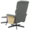 Stella Homewares Massage Recliner Chair with Footstool Dark Grey Fabric