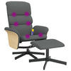 Stella Homewares Massage Recliner Chair with Footstool Dark Grey Fabric