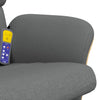 Stella Homewares Massage Recliner Chair with Footstool Dark Grey Fabric