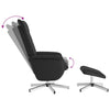 Stella Homewares Massage Recliner Chair with Footstool Black Faux Leather