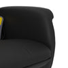 Stella Homewares Massage Recliner Chair with Footstool Black Faux Leather