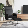 Stella Homewares Massage Recliner Chair with Footstool Black Faux Leather