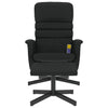 Stella Homewares Massage Recliner Chair with Footstool Black Faux Leather