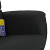 Stella Homewares Massage Recliner Chair with Footstool Black Faux Leather