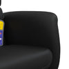 Stella Homewares Massage Recliner Chair with Footstool Black Faux Leather