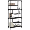 Stella Homewares Bookcase Black 81x36x176 cm Engineered Wood
